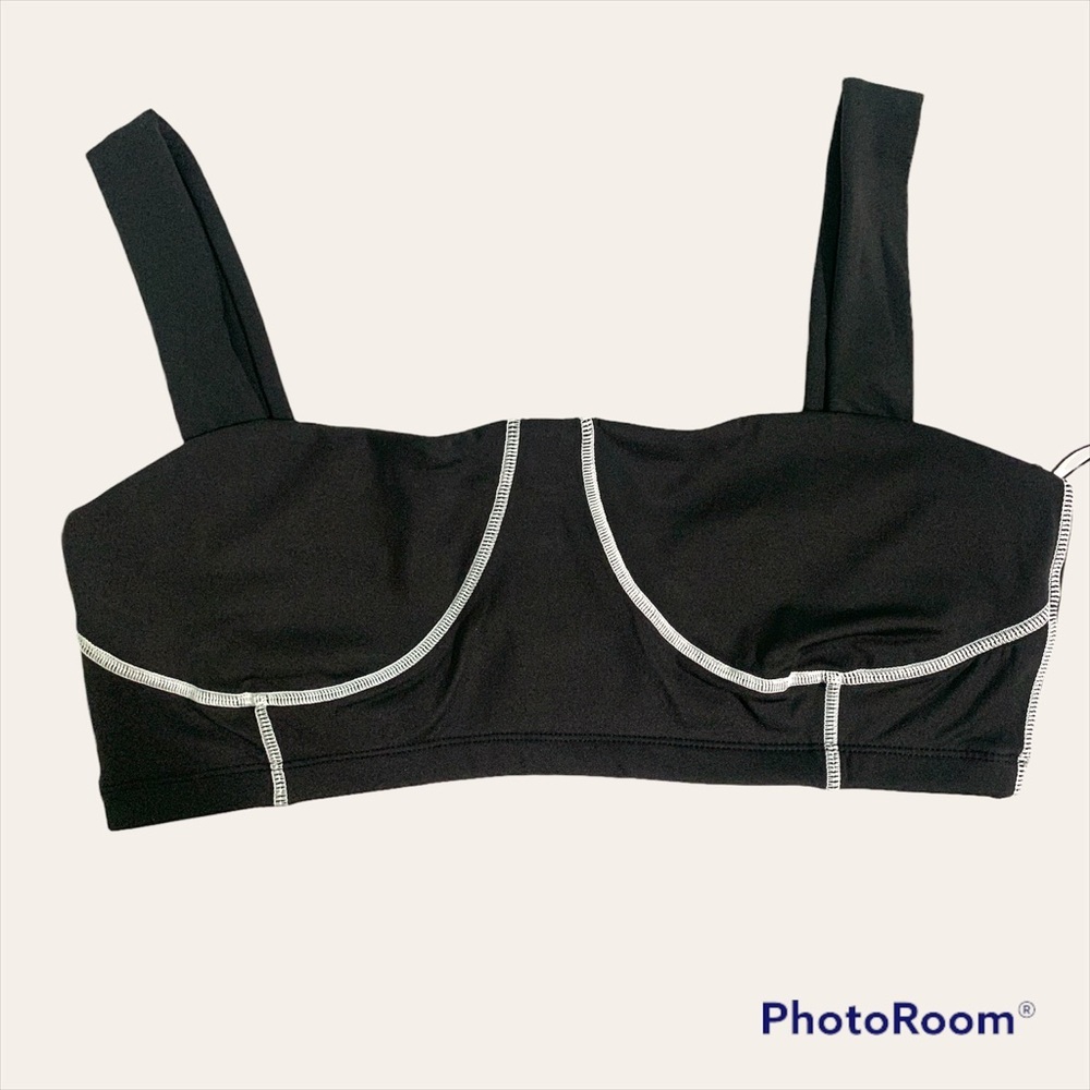 WeWoreWhat Corset Top Black and White Size Large